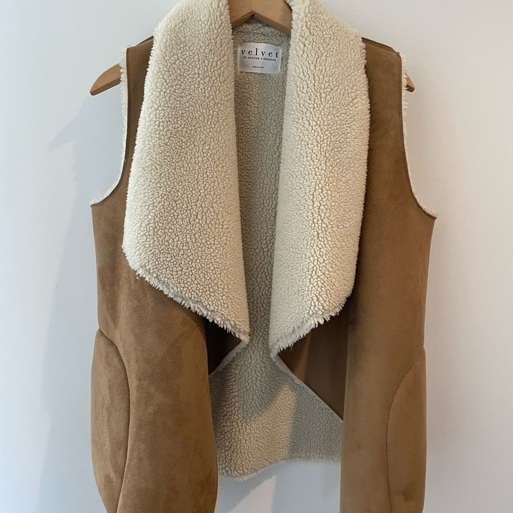 Velvet by Graham and Spencer faux shearling vest